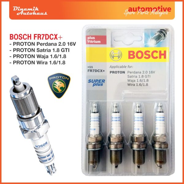 Proton Car Spark Plug Bosch FR7DCX+ Super Plus - Automotive Spare Parts Malaysia