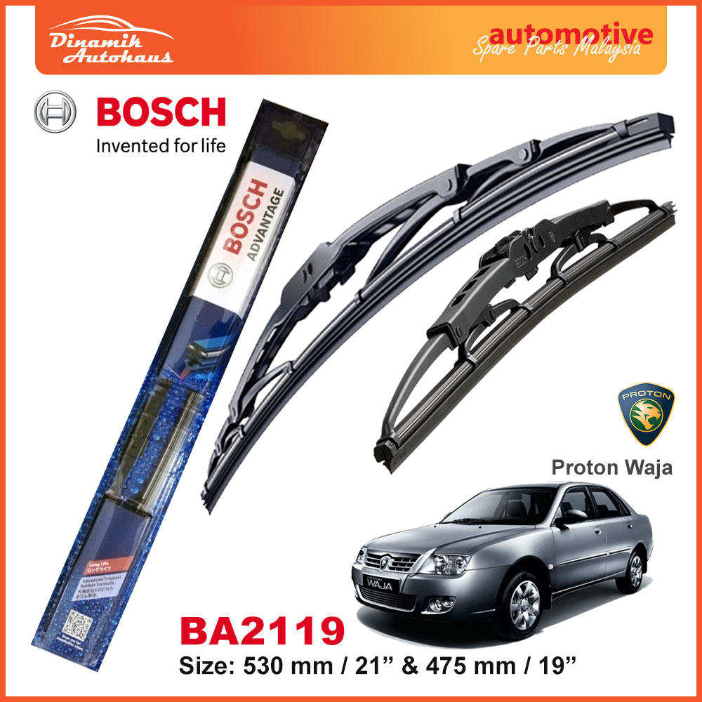 Proton Waja Car Windshield Wiper Blade 21″ / 19″ Bosch Advantage BA2119