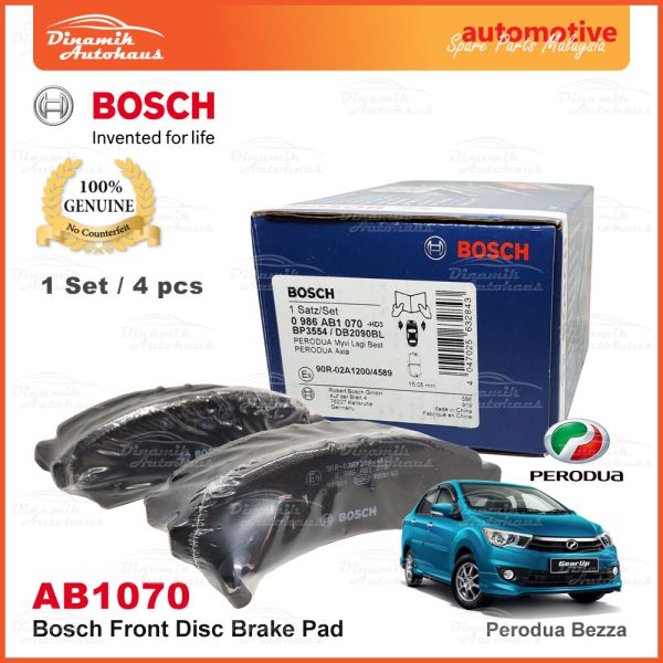 Perodua Bezza Bosch Disc Front Brake Pad AB1070 2
