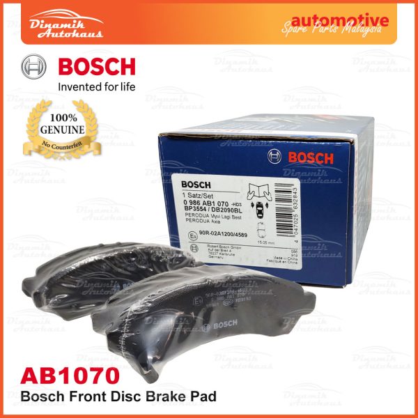 Perodua Myvi Lagi Best Bosch Disc Front Brake Pad AB1070 1