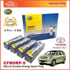 Toyota Avanza 1.5cc Car Spark Plug Hella Energy Durable CFM9RP-9 (4pcs)