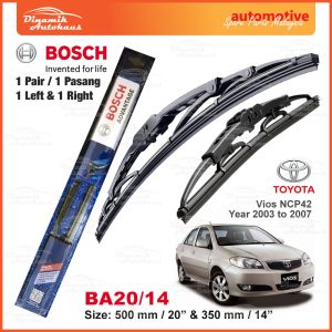 Bosch Wiper Blade BA2014 Toyota Vios NCP42