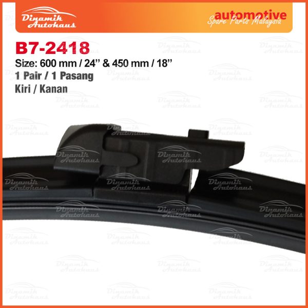 Mazda CX5 / CX-5 KF Model Car Year 2017 To Present Front Windshield Wiper Size 24" & 18" Inch (1 Pair) B7-2418 Wiper - Image 4
