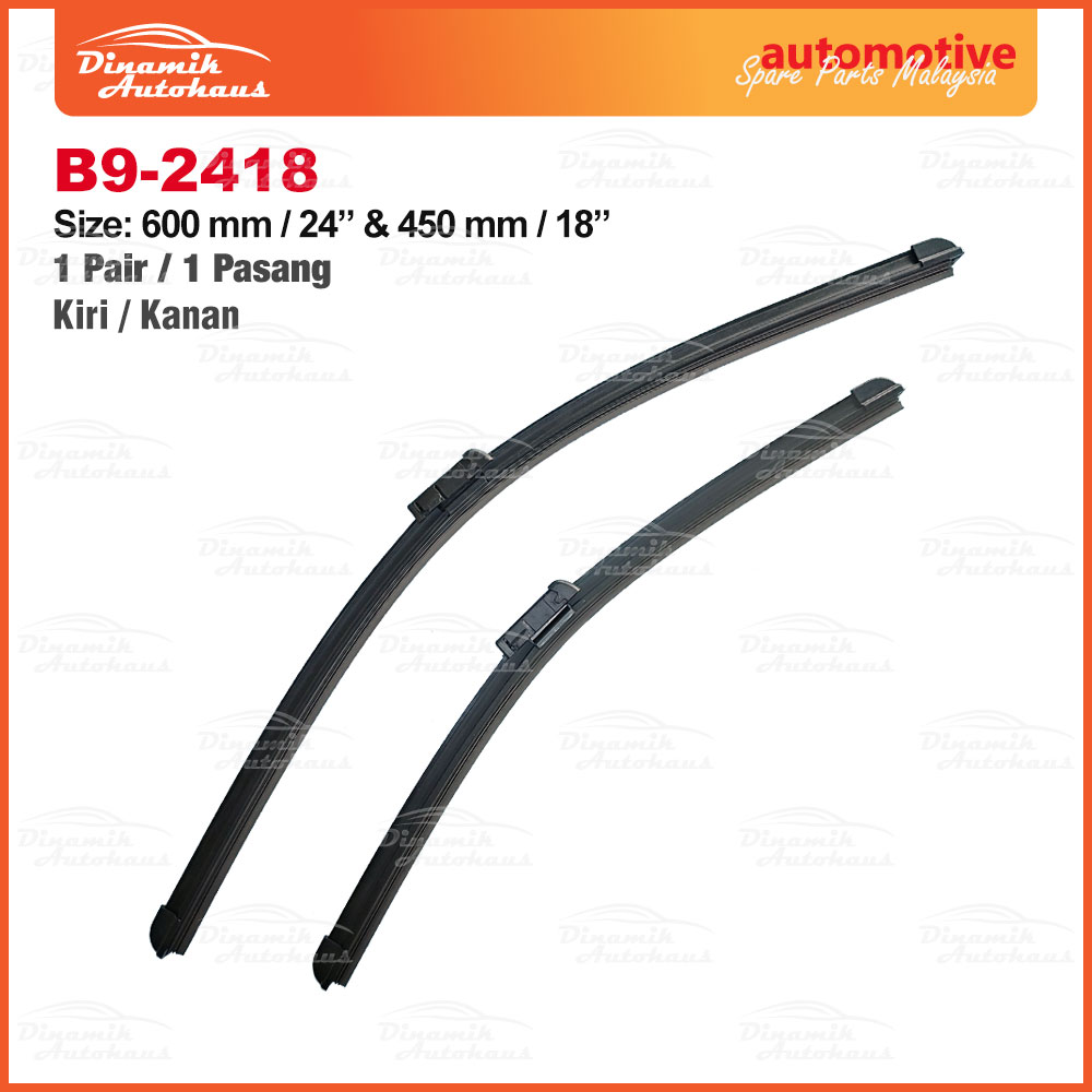 Proton X50 Year 2022 To Present Front Car Windscreen Wiper Size 24" & 18" Inch (1 Pair) B9-2418 - Image 2