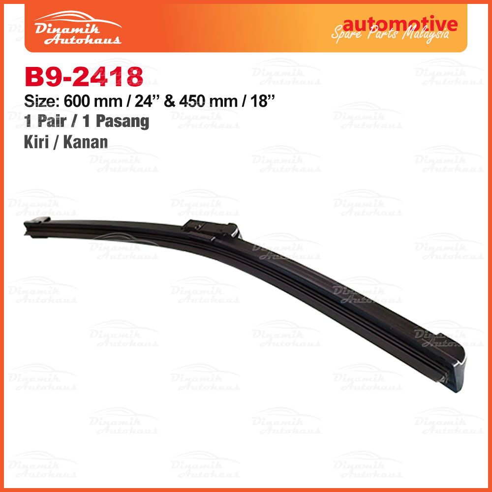 Proton X50 Year 2022 To Present Front Car Windscreen Wiper Size 24" & 18" Inch (1 Pair) B9-2418 - Image 3