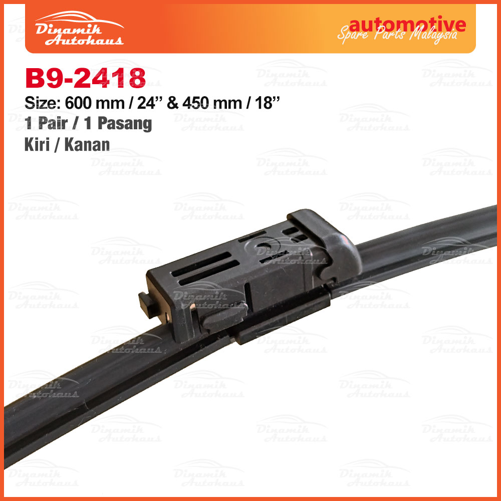 Proton X50 Year 2022 To Present Front Car Windscreen Wiper Size 24" & 18" Inch (1 Pair) B9-2418 - Image 4