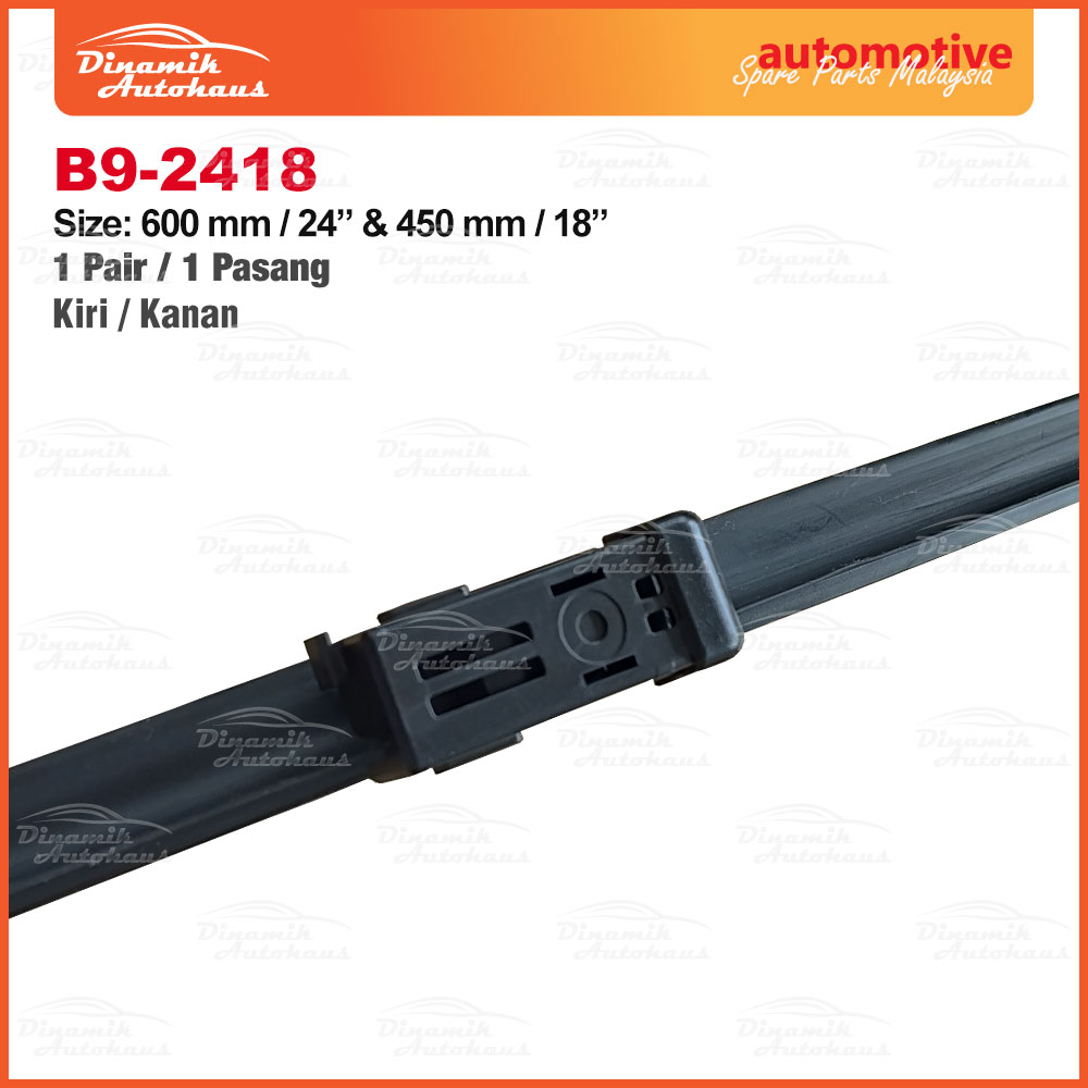 Proton X50 Year 2022 To Present Front Car Windscreen Wiper Size 24" & 18" Inch (1 Pair) B9-2418 - Image 5