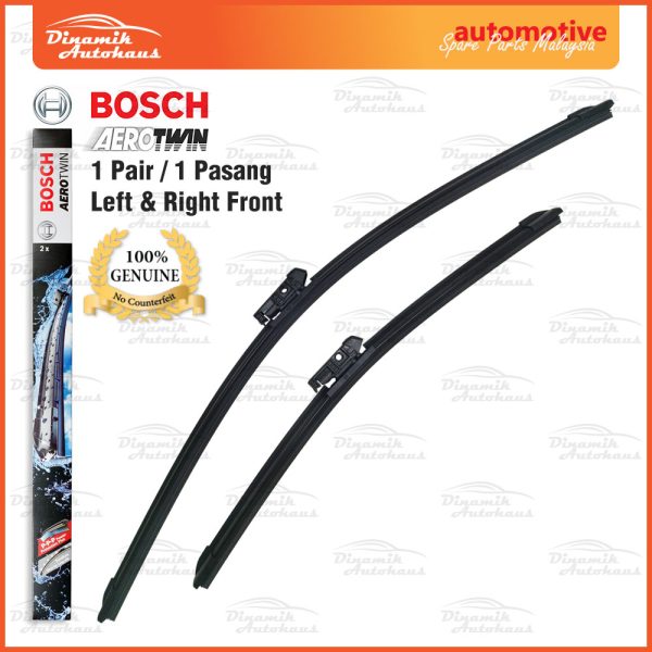 Proton X70 SUV Car Windshield Front Wiper Size 24" & 17" Inch (1 Pair) Bosch AeroTwin Wiper A853S - Image 2