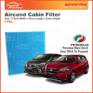 Perodua Myvi Gen3 Aircond Cabin Air Filter