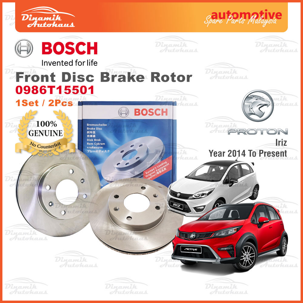 Proton Iriz VVT Front Disc Brake Rotor Bosch Disc Rotor T15501